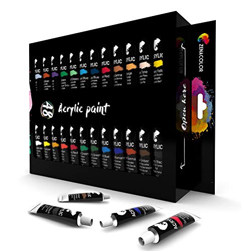 Kit de 48 Tubos de Pintura Acrílica (12mL) - Pinturas Acrilicas Profesional