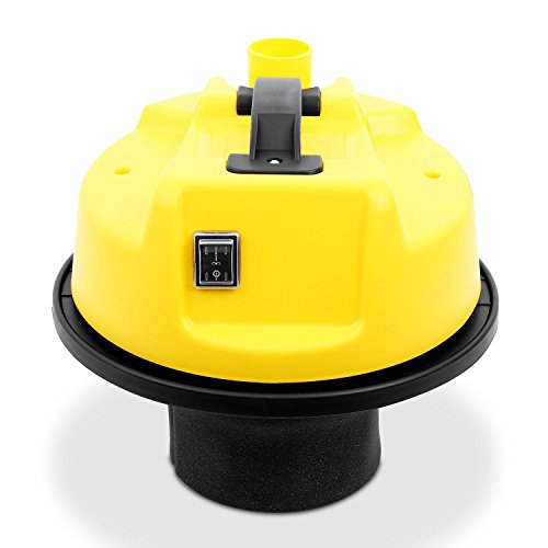 Klarstein IVC-30 - Aspirador Industrial, Seco y húmedo, Doble Motor, 1800W, 19,2 kPa, 30L, 80dB, Sin Bolsa, Filtro HEPA, Protección IPX4, Largo Alcance, Accesorios, Amarillo/metálico