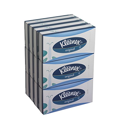 Kleenex 8824 Caja de Pañuelos, 12 Paquetes de 72 hojas, 3 Capas, Suaves y Resistentes, Sin Fragancia, Color: Blanco, Original, 08824000