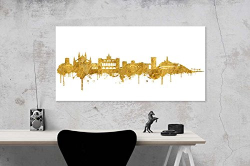 Kunstbruder Mallorca Stadt Skyline - Cuadro de pared (100 x 200 cm, varios tamaños)