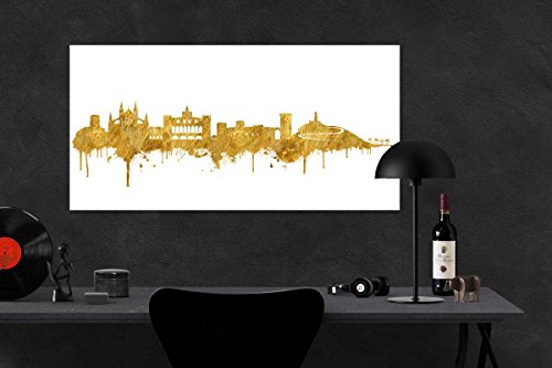 Kunstbruder Mallorca Stadt Skyline - Cuadro de pared (100 x 200 cm, varios tamaños)