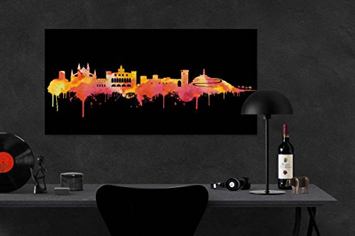 Kunstbruder Mallorca Stadt Skyline - Cuadro de pared (60 x 120 cm), diseño de ciudad