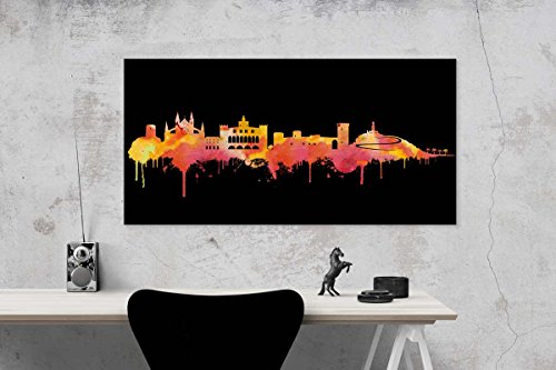 Kunstbruder Mallorca Stadt Skyline - Cuadro de pared (60 x 120 cm), diseño de ciudad