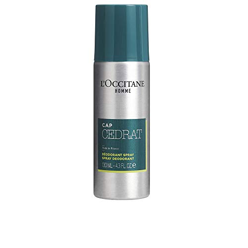 L´OCCITANE L'OCCITANE Homme Cap Cedrat DEO Spray 130ML, Zapatillas Unisex Adulto, Negro, 130 Milliliters