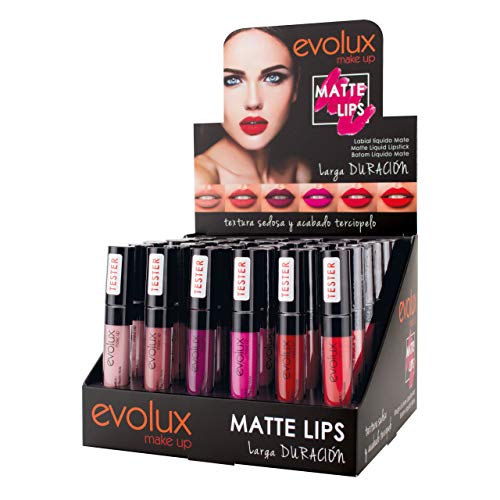 Labial Líquido Mate (Color N.04) Evolux Matte Lips - 6 ml.