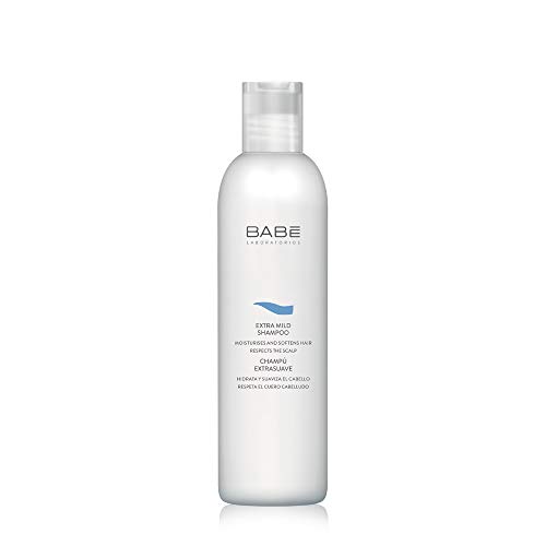 Laboratorios Babé - Champú Extrasuave 250 ml para Pelo Sensible, Aporta Suavidad e Hidratación, Champú para Hombres y para Mujeres, Cuidado Capilar, Calmante, Respeta el PH