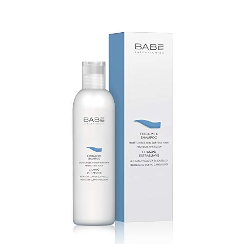 Laboratorios Babé - Champú Extrasuave 250 ml para Pelo Sensible, Aporta Suavidad e Hidratación, Champú para Hombres y para Mujeres, Cuidado Capilar, Calmante, Respeta el PH