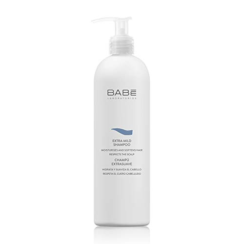 Laboratorios Babé - Champú Extrasuave 500 ml para Pelo Sensible, Aporta Suavidad e Hidratación, Champú para Hombres y para Mujeres, Cuidado Capilar, Calmante, Respeta el PH