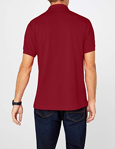 Lacoste L1212 Camiseta Polo, Rojo (Bordeaux), L para Hombre