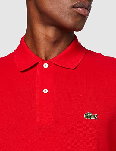 Lacoste L1312 Polo, Rojo (Rouge), M (Talla del fabricante: 4) para Hombre