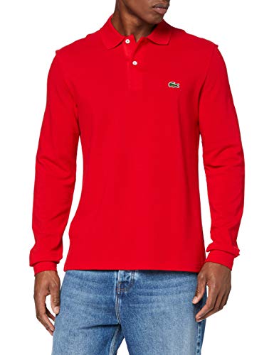 Lacoste L1312 Polo, Rojo (Rouge), M (Talla del fabricante: 4) para Hombre