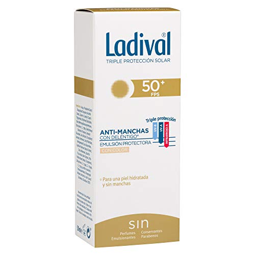 Ladival Protector Solar Facial Anti Manchas con Color - FPS 50+, 50 ml