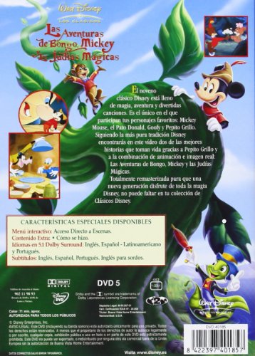 Las Aventuras De Bongo, Mickey Y Las Judías Mágicas [DVD]