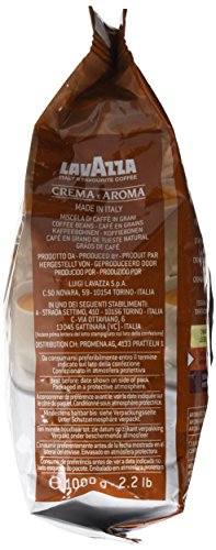 Lavazza Crema e Aroma - Café (1 kg, Coffee-beans, Marrón)