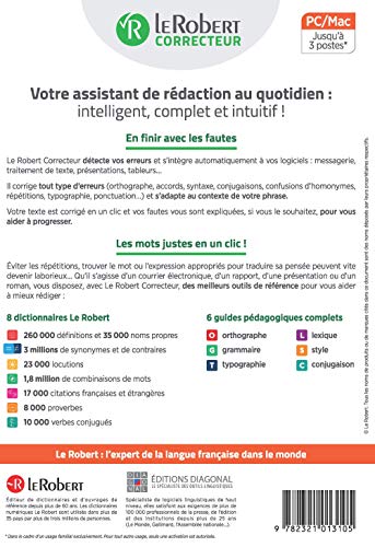 Le Robert correcteur : PC/MAC jusqu'à 3 postes. Avec une carte de téléchargement