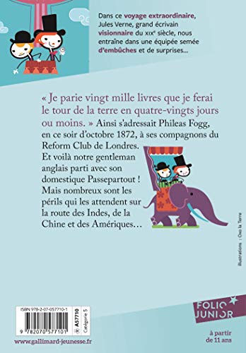 Le tour du monde en quatre-vingts jours: A57710 (Folio Junior)