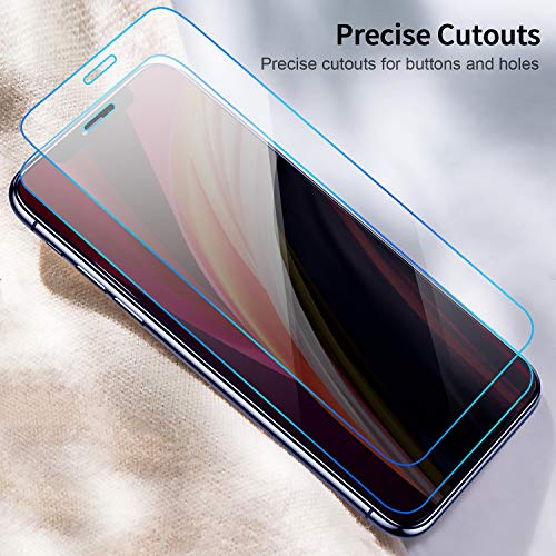 Leathlux Funda iPhone 12 Pro + [2 Pack] Cristal Templado Protector de Pantalla, Ultra Fina Silicona Transparente TPU Funda y Protector Airbag Anti-arañazos Carcasa iPhone 12 Pro/iPhone 12 MAX 5G 6.1"