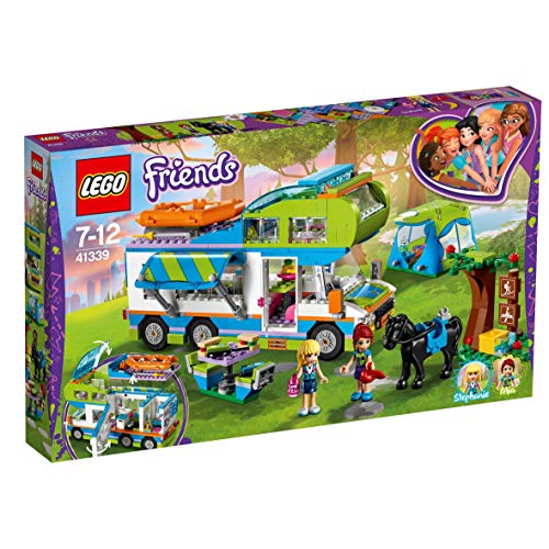 LEGO Friends - Autocaravana de Mia, Set de Construcción Educativo con vehículo, Mini Muñeca y Caballo de Juguete para Niñas y Niños de 7 a 12 Años (41339)