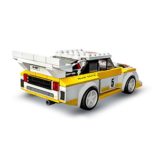 LEGO Speed Champions - 1985 Audi Sport quattro S1, Juego de Construcción de Coche de Carreras de Juguete, Incluye Minifigura del Conductor (76897)