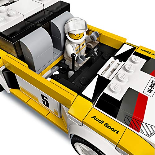 LEGO Speed Champions - 1985 Audi Sport quattro S1, Juego de Construcción de Coche de Carreras de Juguete, Incluye Minifigura del Conductor (76897)