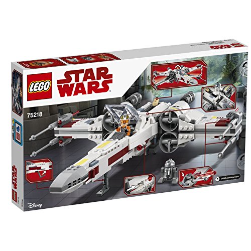 LEGO Star Wars - Caza Estelar Ala X, Juguete de La Guerra de las Galaxias de la Nave X Wing para Construir y Jugar, Incluye Minifiguras de Luke Skywalker, R2-D2 y R2-Q2 (75218)