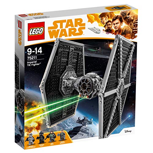 LEGO Star Wars - Caza TIE Imperial, Juguete de la Guerra de las Galaxias de Nave Espacial del Imperio Inspirado en la Película de Han Solo, Incluye Minifiguras (75211)