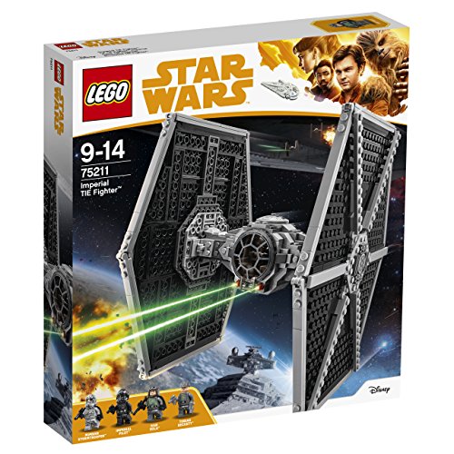 LEGO Star Wars - Caza TIE Imperial, Juguete de la Guerra de las Galaxias de Nave Espacial del Imperio Inspirado en la Película de Han Solo, Incluye Minifiguras (75211)