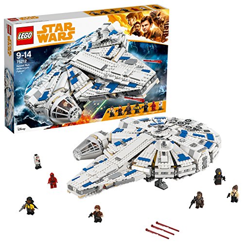 LEGO Star Wars Halcón Milenario del Corredor De Kessel, Set de Construcción de la Guerra de las Galaxias, Incluye Minifiguras de Han Solo, Chewbacca, Qi'ra y Lando Calrissian (75212)