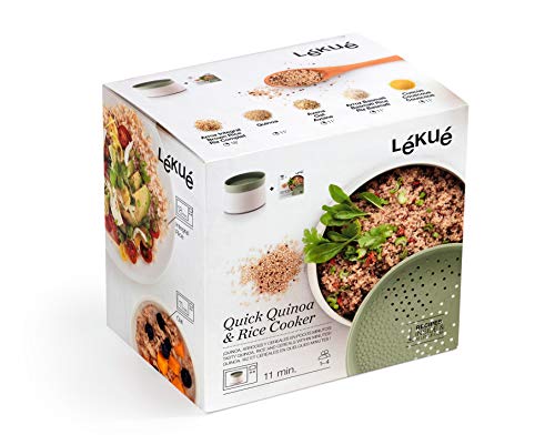 Lékué Recipiente para cocinar Quinoa, Arroces y Cereales, 1 Litro