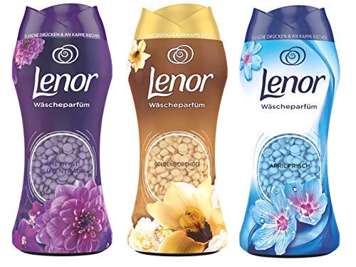 Lenor Ropa Juego de Perfume (Amethyst Blütentraum Dorado, orquídea, aprilfrisch) (3 x 210 g)