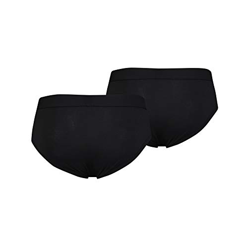 Levi's Levis Men Solid Basic Brief 2P Bóxer, Negro (Jet Black 884), Small (Pack de 2) para Hombre