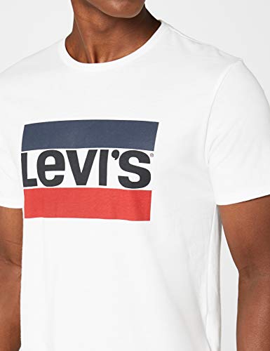 Levi's Sportswear Logo Graphic - Camiseta para Hombre, Blanco (84 Sportswear Logo White 0000), Large