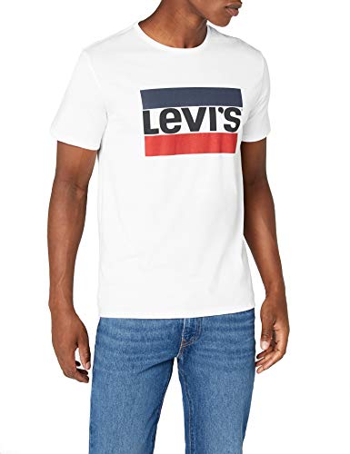 Levi's Sportswear Logo Graphic - Camiseta para Hombre, Blanco (84 Sportswear Logo White 0000), Large