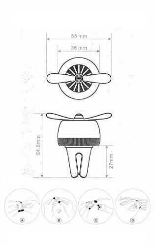 LINDU Air Force Two Perfume Vehicle Air Outlet Perfume Creative Vehicle Pendant Auto Decoration,A