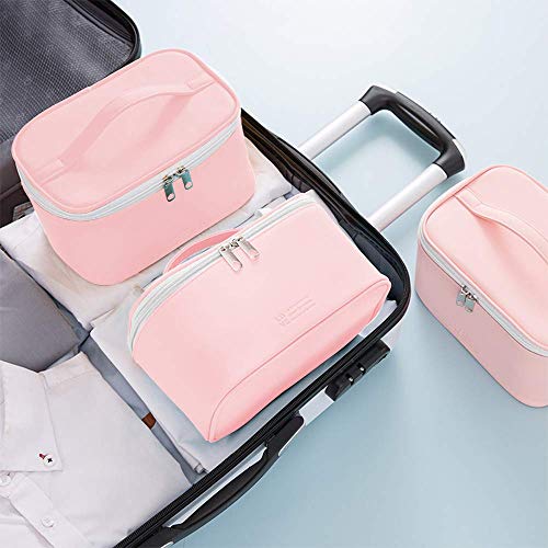 LIVACASA Neceseres Maquillaje para Colgar Mujeres Bolsas de Aseo Cosméticos Impermeable Colores Dulces Chicas para Viajes Vacaciones