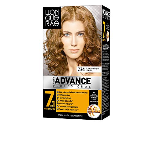 Llongueras Color Advance #7.34-Rubio Dorado Cobrizo 350 g