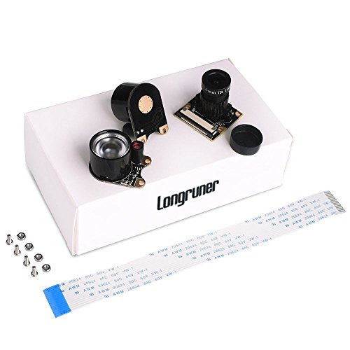 Longruner for Raspberry Pi 4 Camera Module 5MP 1080p OV5647 Sensor HD Video Webcam Night Vision for Raspberry Pi 4 3 model B B+ A+ RPi 2 1 LSC15