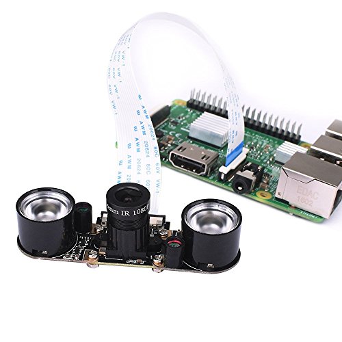 Longruner for Raspberry Pi 4 Camera Module 5MP 1080p OV5647 Sensor HD Video Webcam Night Vision for Raspberry Pi 4 3 model B B+ A+ RPi 2 1 LSC15