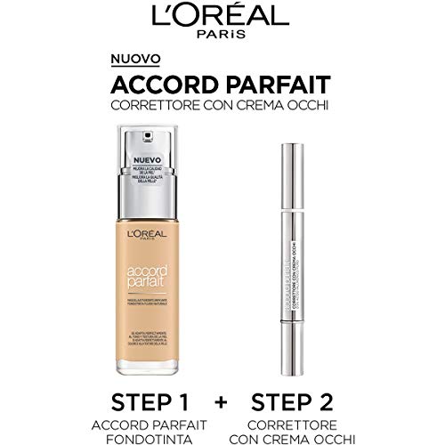 L'Oréal París Accord corrector Parfait Eye Cream in a Concealer tono claro 1-2D Ivory-Beige