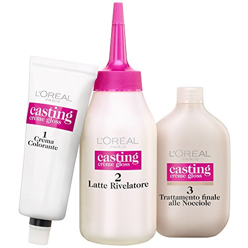 L'Oréal Paris Casting Creme Gloss, tratamiento colorante para el cabello, sin amoniaco para una fragancia agradable. Caramel 630