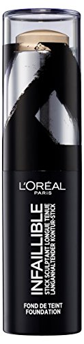 L'Oréal Paris, Infallible Stick de Maquillaje 24h, Tono 190 Golden Beige