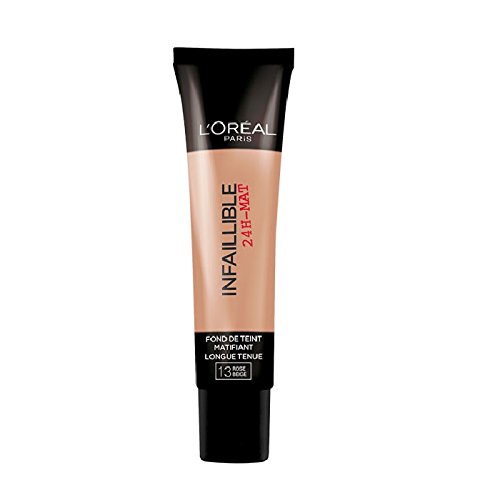 L'Oréal Paris Make-Up Designer Infallible 13 Beige Rosé Tubo Líquido - base de maquillaje (Beige Rosé, Piel normal, Tubo, Líquido, Mate, 24 h)