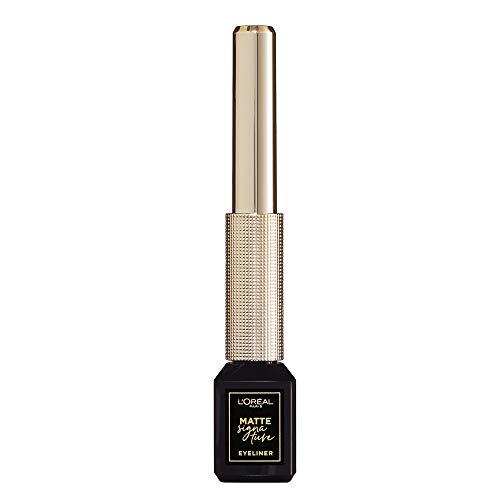 L'Oréal Paris Makeup - Estuche de regalo para mujer, máscara de pestañas voluminosa, alargadora, pestañas postizas, mariposa y eyeliner, color negro mate, 2 unidades