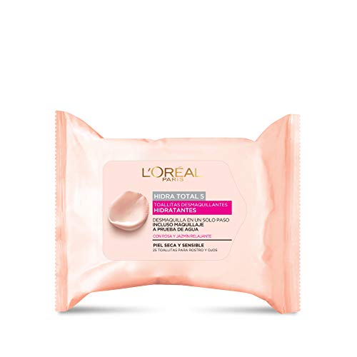 L'OREAL toallitas desmaquillantes flores delicadas envase 25 uds