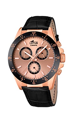 Lotus Reloj Analógico para Hombre de Cuarzo con Correa en Acero Inoxidable 18158/2