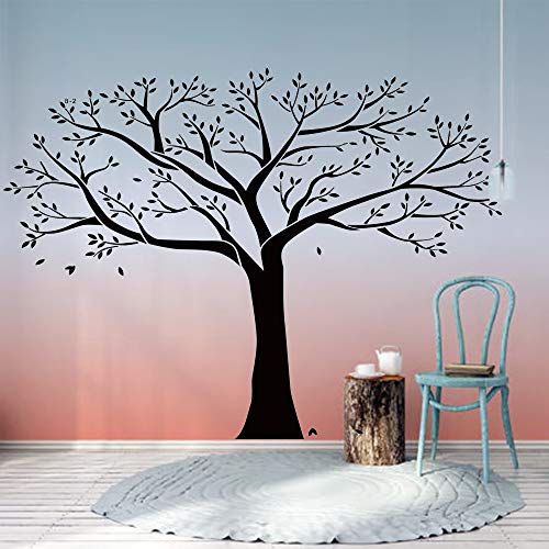 LUCKKYY Vinilo Gigante Bdecoll PVC, Negro, Adhesivo de Pared, árbol, Rama de Vinilo con Fotos, extraíbles