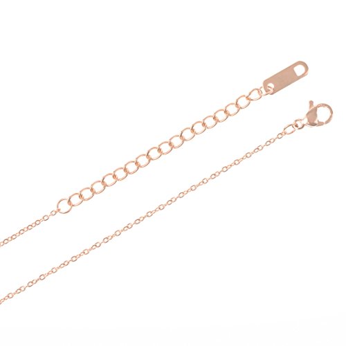 LUUK LIFESTYLE Collar de acero inoxidable con colgante de estrella y cita Happiness, joya de mujer, tarjeta de regalo, amuleto, rosé