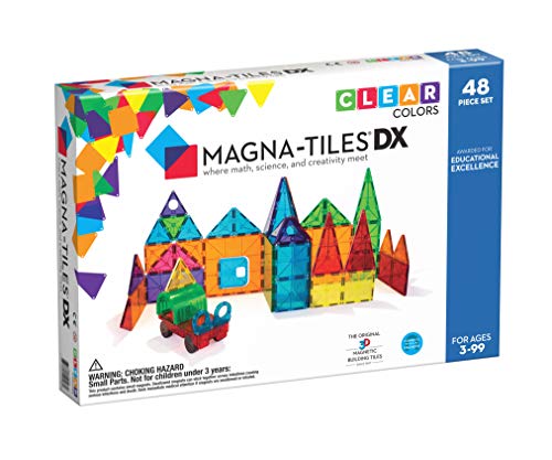 Magna-Tiles® Clear Colors 48 Piece DX Set