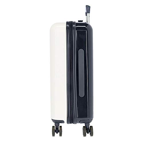 Maleta de cabina Pepe Jeans Luggage London Blanca rígida 55cm