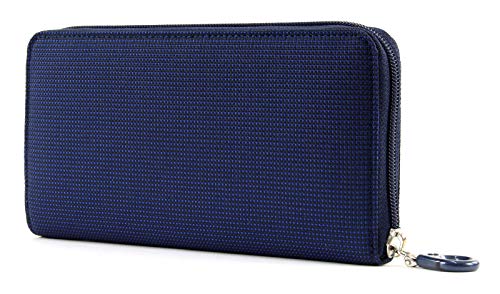 Mandarina Duck Cartera para mujer Md20, azul (Dress Blue), 2 x 10 x 18,5 cm